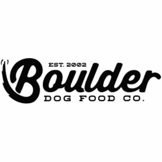 EST. 2002 BOULDER DOG FOOD CO. logo