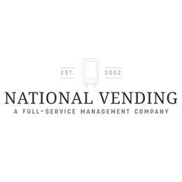 EST. 2002 NATIONAL VENDING A FULL-SERVICE MANAGEMENT COMPANY logo