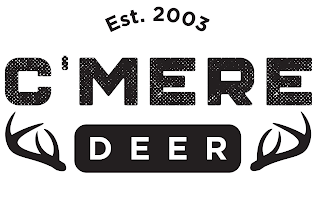 EST. 2003 C'MERE DEER logo