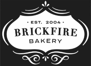 • EST. 2004 • BRICKFIRE BAKERY logo