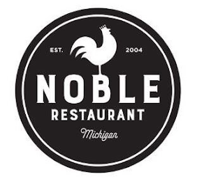EST. 2004 NOBLE RESTAURANT MICHIGAN logo