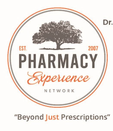 EST. 2007 PHARMACY EXPERIENCE NETWORK "BEYOND JUST PRESCRIPTIONS" logo