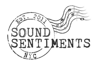 EST. 2011 SOUND SENTIMENTS NYC logo