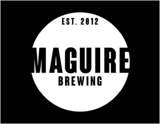 EST. 2012 MAGUIRE BREWING logo