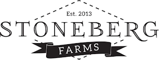 EST. 2013 STONEBERG FARMS logo