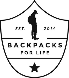 EST. 2014 BACKPACKS FOR LIFE logo