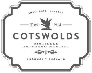 EST 2014 COTSWOLDS DISTILLED ESPRESSO MARTINI logo
