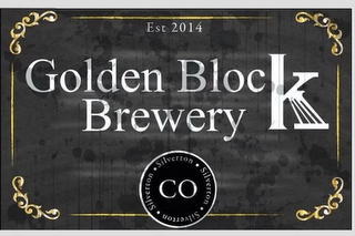 EST 2014 GOLDEN BLOCK BREWERY CO SILVERTON logo