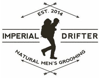 EST. 2014 IMPERIAL DRIFTER NATURAL MEN'S GROOMING logo