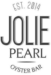 EST. 2014 JOLIE PEARL OYSTER BAR logo