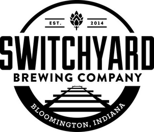EST. 2014 SWITCHYARD BREWING COMPANY BLOOMINGTON, INDIANA logo