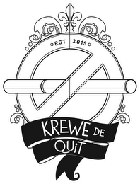 EST 2015 KREWE DE QUIT logo