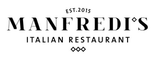 EST. 2015 MANFREDI'S ITALIAN RESTAURANT logo