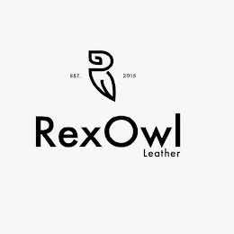 EST. 2015 REXOWL LEATHER logo