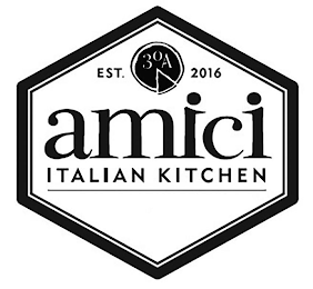 EST. 2016 30A AMICI ITALIAN KITCHEN logo
