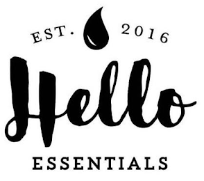 EST. 2016 HELLO ESSENTIALS logo