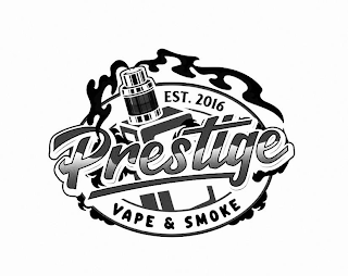 EST. 2016 PRESTIGE VAPE & SMOKE logo