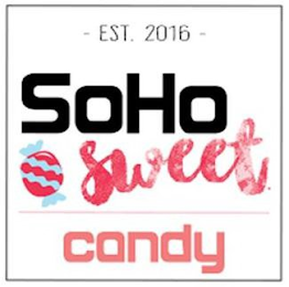 - EST. 2016 - SOHO SWEET CANDY logo