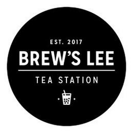 EST. 2017 BREW'S LEE TEA STATION logo