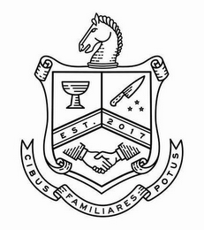 EST. 2017 CIBUS FAMILIARES POTUS logo