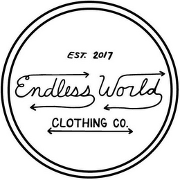 EST. 2017 ENDLESS WORLD CLOTHING CO. logo