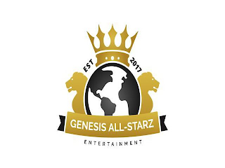 EST. 2017 GENESIS ALL-STARZ ENTERTAINMENT logo