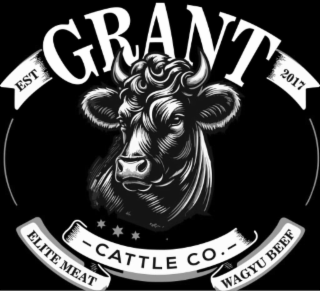 EST 2017 GRANT - CATTLE CO. - ELITE MEAT WAGYU BEEF logo