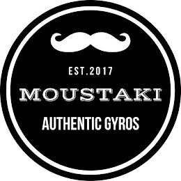 EST. 2017 MOUSTAKI AUTHENTIC GYROS logo