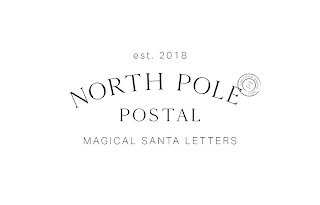EST. 2018 NORTH POLE POSTAL MAGICAL SANTA LETTERS CERTIFIED SANTA MAIL NPP TO USA logo