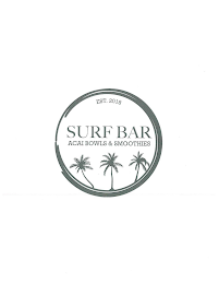EST. 2018 SURF BAR ACAI BOWLS & SMOOTHIES logo