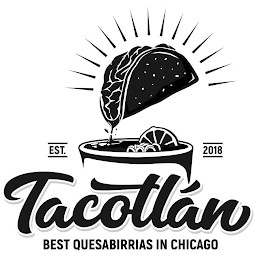 EST. 2018 TACOTLAN BEST QUESABIRRIAS IN CHICAGO logo