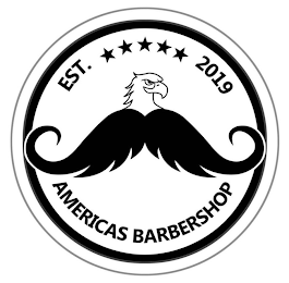 EST. 2019 AMERICAS BARBERSHOP logo