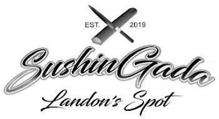 EST. 2019 SUSHIN GADA LANDON'S SPOT logo