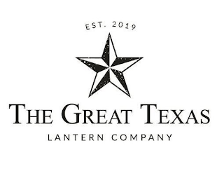 EST. 2019 THE GREAT TEXAS LANTERN COMPANY logo