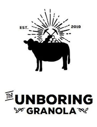 EST. 2019 THE UNBORING GRANOLA logo