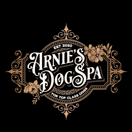 EST 2020 ARNIES DOG SPA FOR TOP CLASS DOGS logo