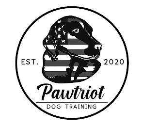 EST. 2020 PAWTRIOT DOG TRAINING logo
