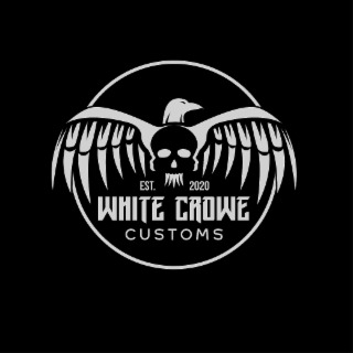 EST. 2020 WHITE CROWE CUSTOMS logo