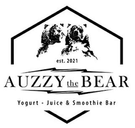 EST. 2021 AUZZY THE BEAR YOGURT - JUICE & SMOOTHIE BAR logo