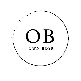 EST. 2021 OB OWN BOSS. logo