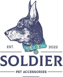 EST. 2022 SOLDIER PET ACCESSORIES logo