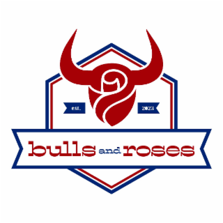 EST. 2023 BULLS AND ROSES logo