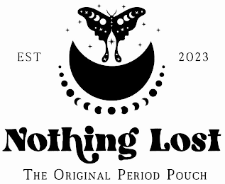 EST 2023 NOTHING LOST THE ORIGINAL PERIOD POUCH logo