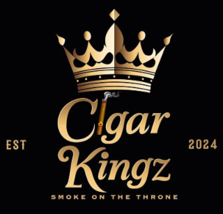 EST 2024, CIGAR KINGZ SMOKE ON THE THRONE logo