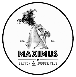 EST. 2024 MAXIMUS BRUNCH & SUPPER CLUB logo