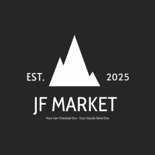EST. 2025 JF MARKET YOUR CART CHECKED OUT - YOUR GOODS SEND OUT logo