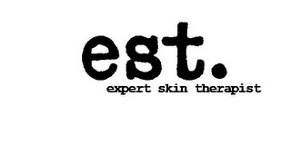 EST. EXPERT SKIN THERAPIST logo