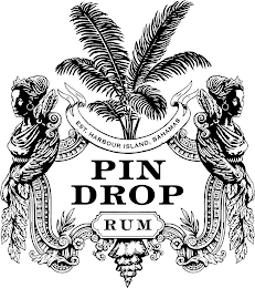 EST. HARBOUR ISLAND, BAHAMAS PIN DROP RUM logo
