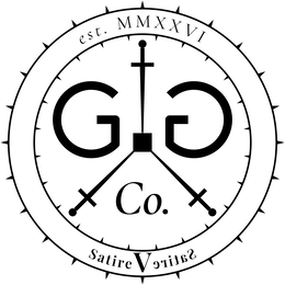 EST. MMXXVI GG CO. SATIREVERITAS logo