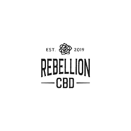 EST. R 2019 REBELLION CBD logo